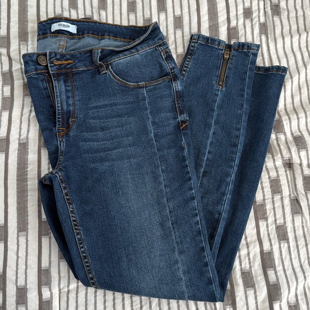Kensie zipper ankle jeans